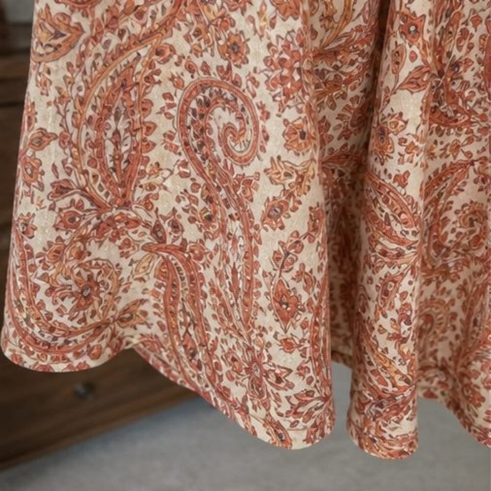 Rust Wrap Blouse - Picture 6 of 6